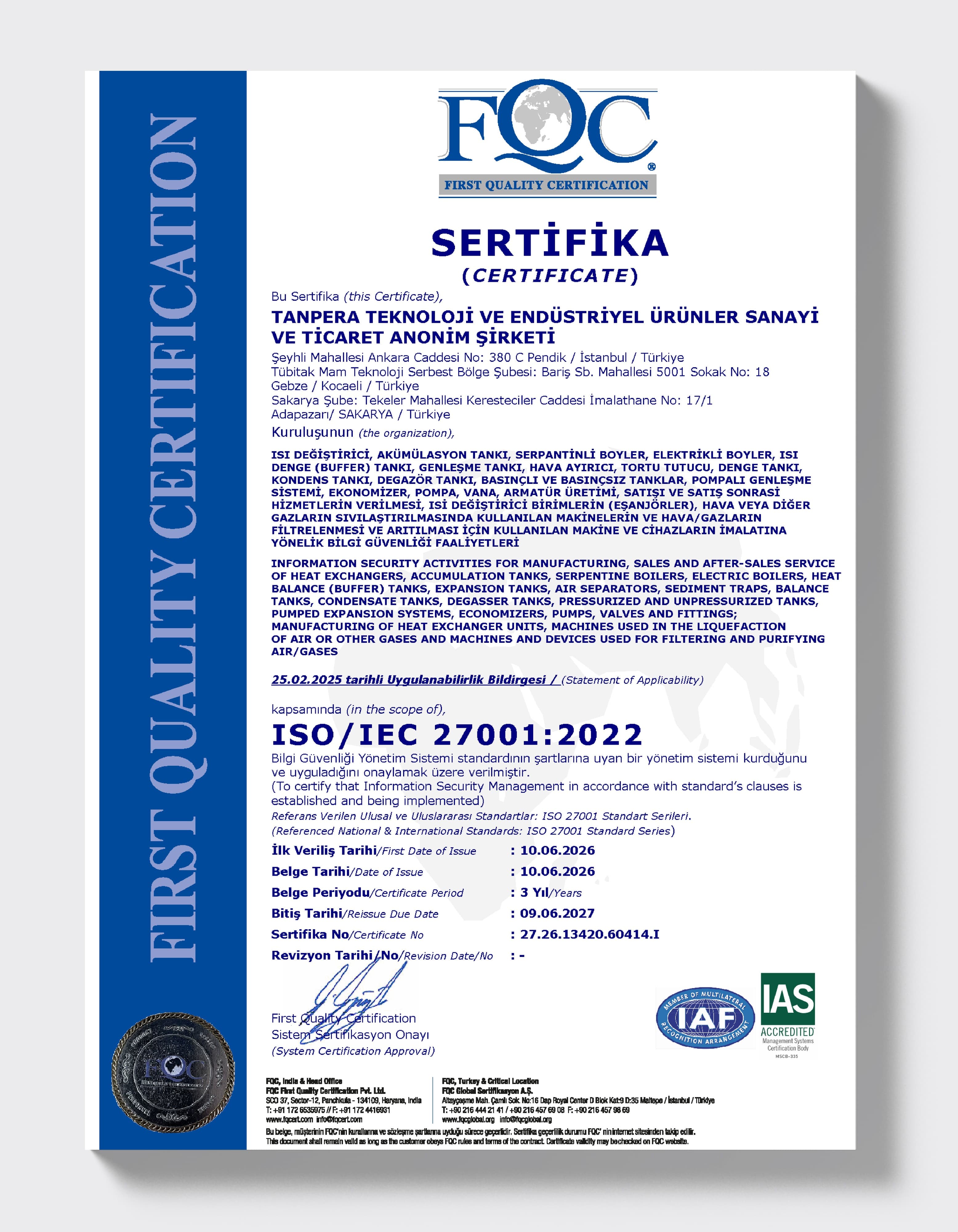 ISO 27001 — Information Security