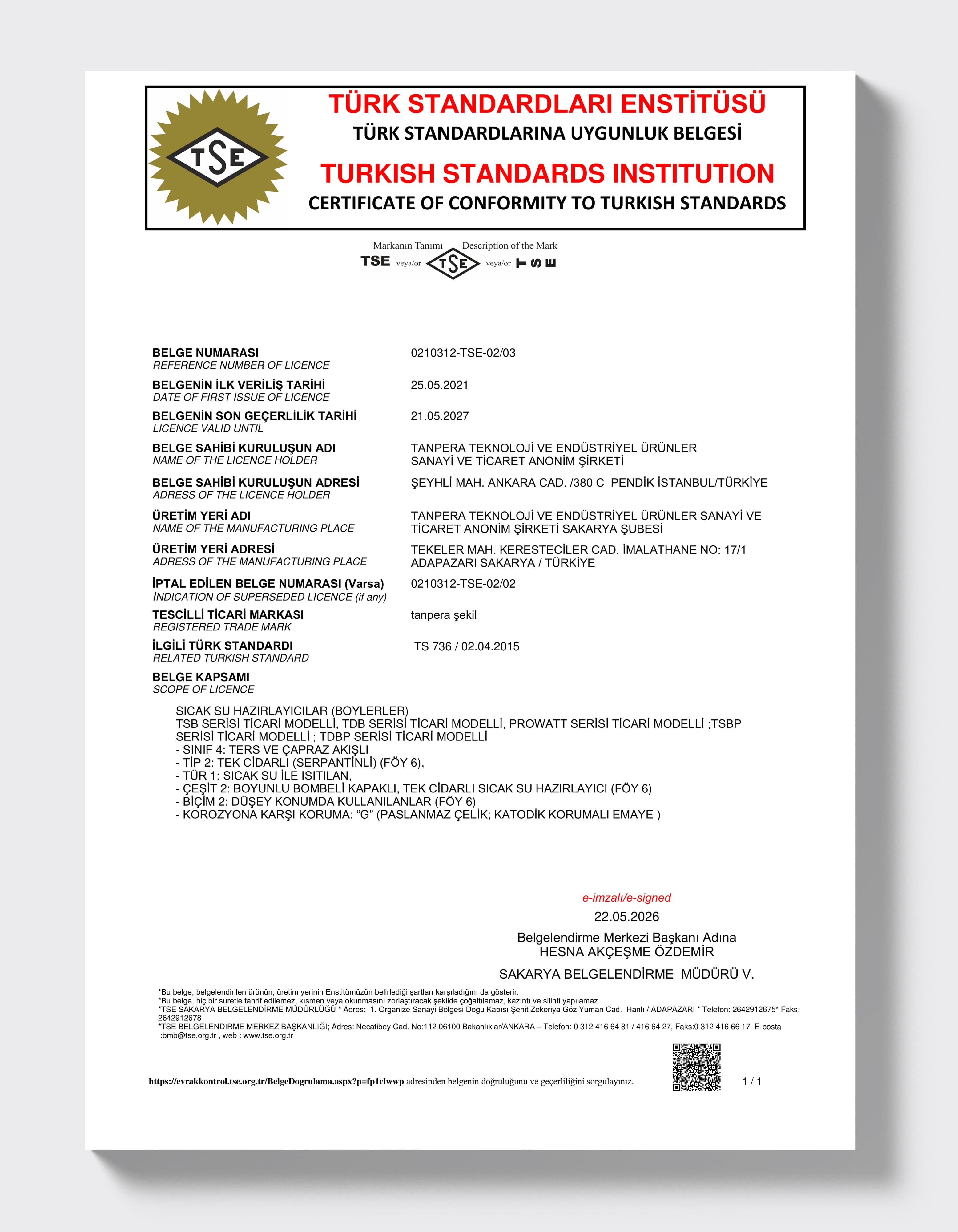 TSE 736 — Boilers